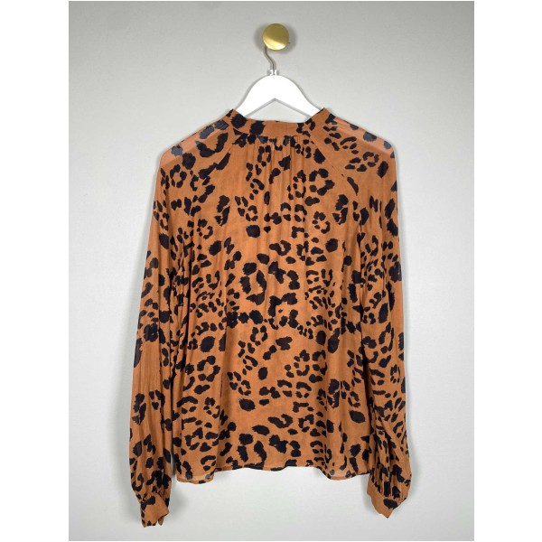 Part Two str. 38 <br/> leopardmønstret bluse - Image 3