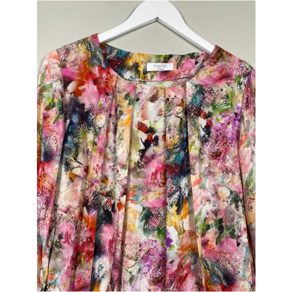 Mayfair str. 44 <br/> mønstret bluse - Image 2