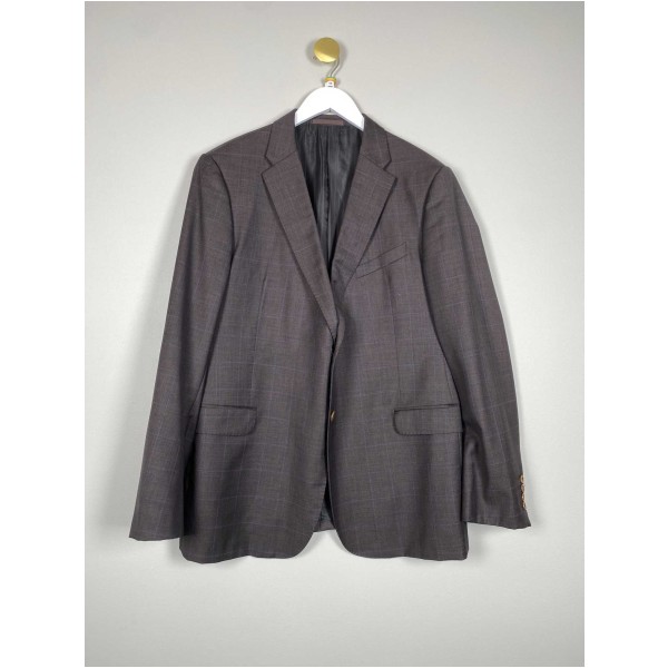 Armani str. 56 <br/> grå ternet blazer