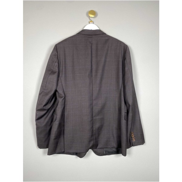 Armani str. 56 <br/> grå ternet blazer - Billede 3