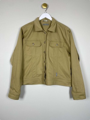 I.C.C. Jeanswear str. L <br/> brun denimjakke