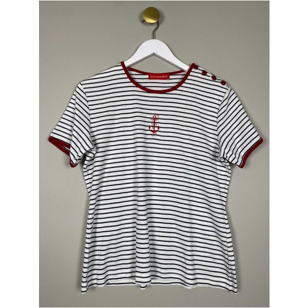 Alain Manoukian str. M <br/> stribet T-shirt