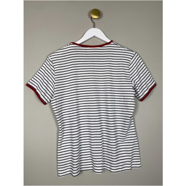 Alain Manoukian str. M <br/> stribet T-shirt - Billede 3