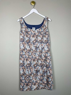 Laura Ashley str. L <br/> blomstret kjole