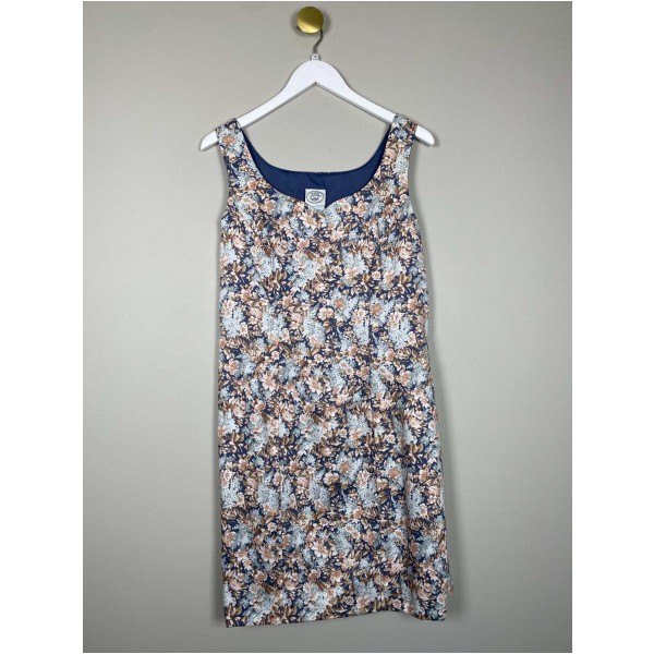 Laura Ashley str. L <br/> blomstret kjole
