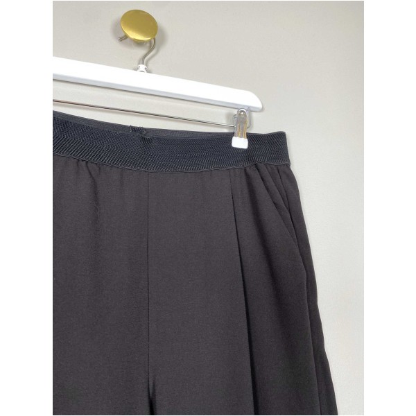 Custommade str. 42 <br/> sorte bukser med elastisk linning - Image 2