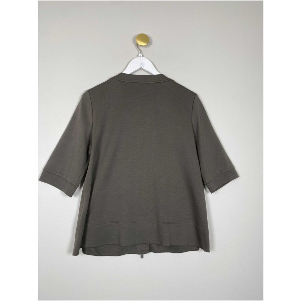 MaxMara str. L <br/> grøn cardigan med lynlås - Image 3