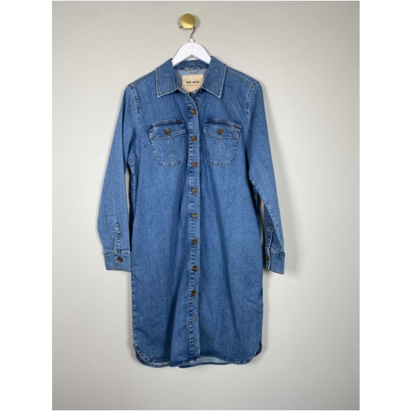 Mos Mosh str. L <br/> blå denimkjole