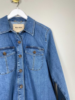 Mos Mosh str. L <br/> blå denimkjole
