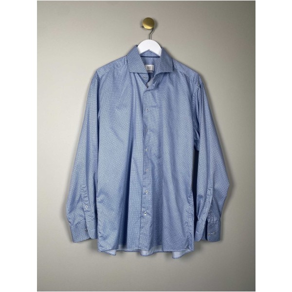 Eterna str. L <br/> blå skjorte, modern fit