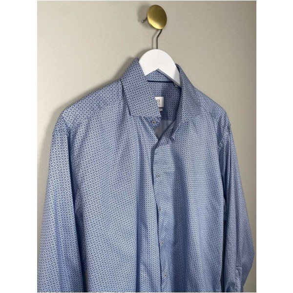 Eterna str. L <br/> blå skjorte, modern fit - Image 2