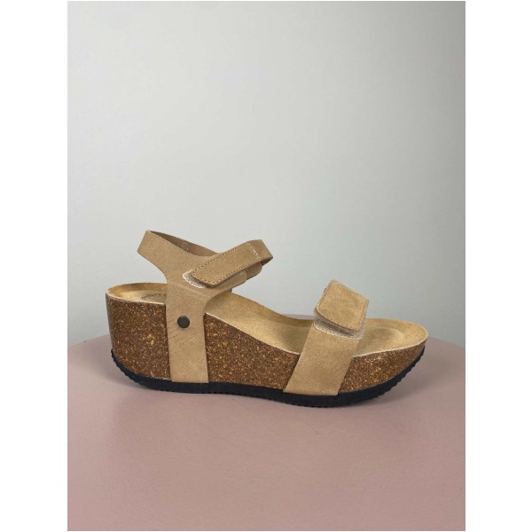 Cashott str. 37 <br/> sandal med brune remme