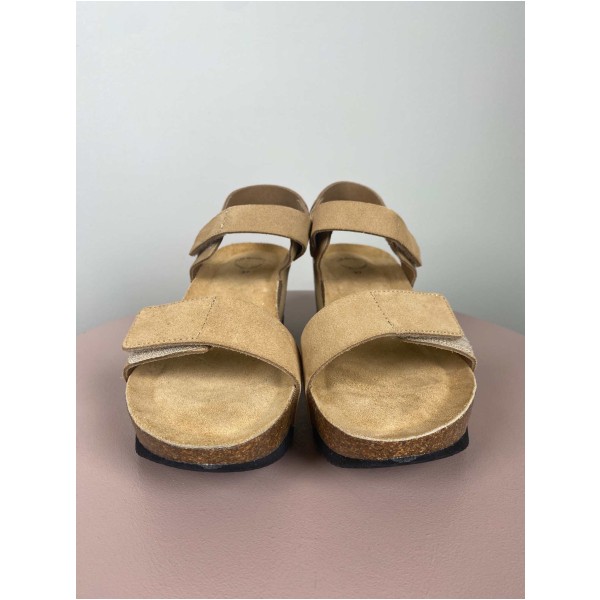 Cashott str. 37 <br/> sandal med brune remme - Image 2