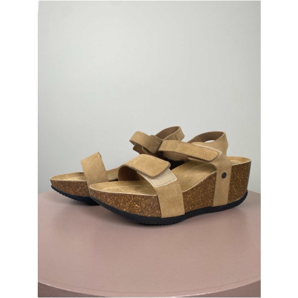 Cashott str. 37 <br/> sandal med brune remme - Image 3