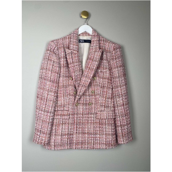 Zara str. M <br/> blazer i røde farver