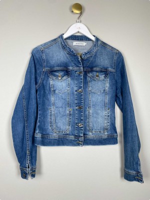 Denim Hunter str. 34 <br/> blå denimjakke