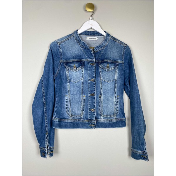 Denim Hunter str. 34 <br/> blå denimjakke