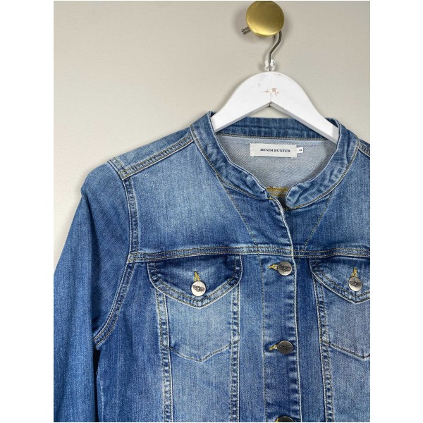 Denim Hunter str. 34 <br/> blå denimjakke - Image 2