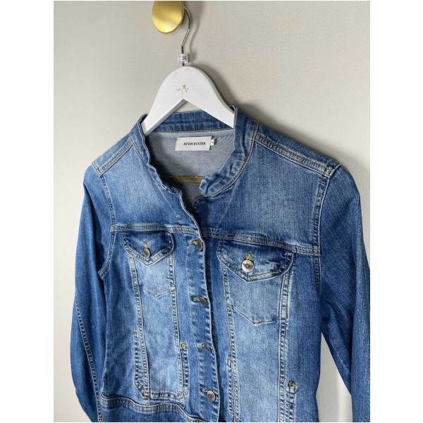 Denim Hunter str. 34 <br/> blå denimjakke - Image 4