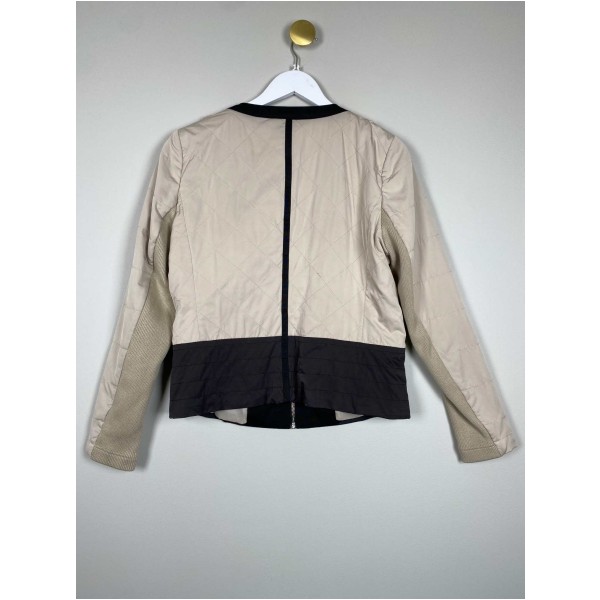 PBO str. 40 <br/> beige og sort jakke - Image 3