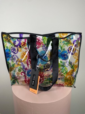 Versace Clear Pattern Plastic Bag