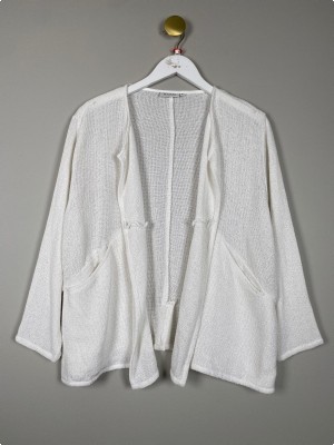 Masai str. M <br/> hvid cardigan