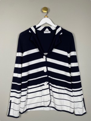 Peter Hahn str. M <br/> stribet cardigan