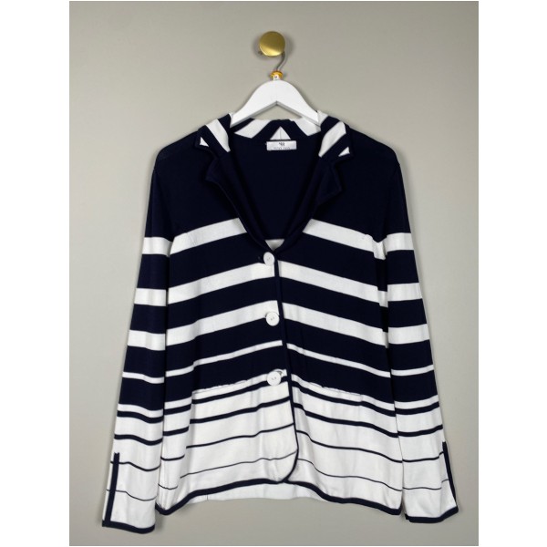 Peter Hahn str. M <br/> stribet cardigan
