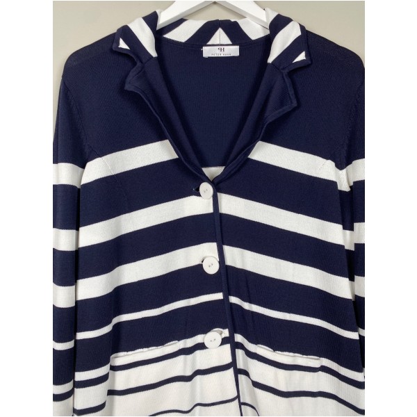Peter Hahn str. M <br/> stribet cardigan - Image 2