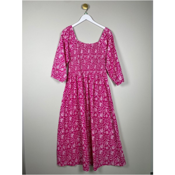 Natura str. L <br/> pink kjole med print