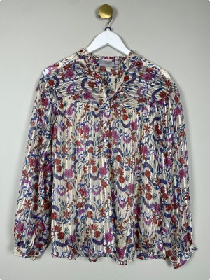 Fransa str. L <br/> bluse med blomster mønster