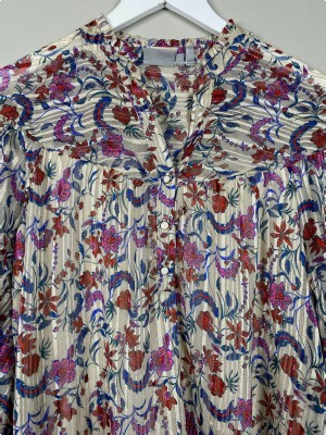 Fransa str. L <br/> bluse med blomster mønster