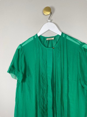 By Malene Birger str. 38 <br/> grøn t-shirt med detaljer