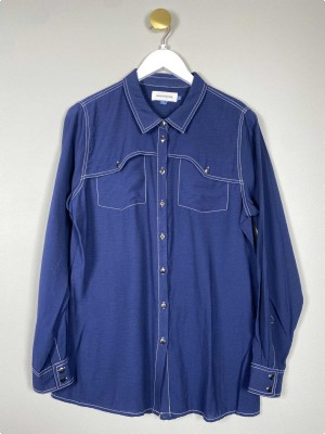 Denim Hunter str. 40 <br/> mørkeblå skjorte