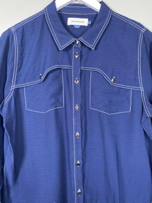 Denim Hunter str. 40 <br/> mørkeblå skjorte