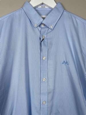 Hunkyddry str. S/M <br/> blå oversized skjorte