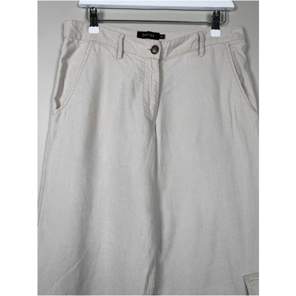 Créton 38 <br/> beige trekvart bukser - Image 2