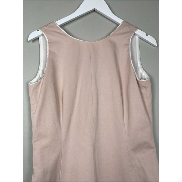 MaxMara str. 40 <br/> rosa lang kjole med blondedetalje i bunden - Image 2