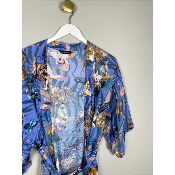 Bella Ballou str. ONE SIZE <br/> kimono med dyreprint - Billede 2