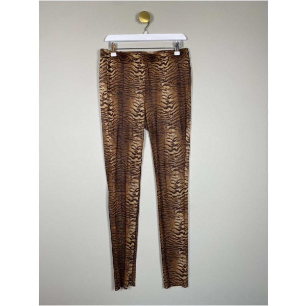 Sofie Schnoor str. L <br/> mesh leggings med tigerprint