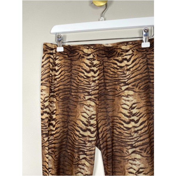Sofie Schnoor str. L <br/> mesh leggings med tigerprint - Billede 2