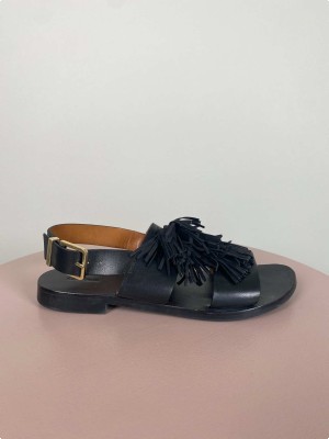 & Other Stories str. 37 <br/> sandal med frynser