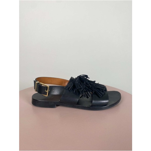 & Other Stories str. 37 <br/> sandal med frynser