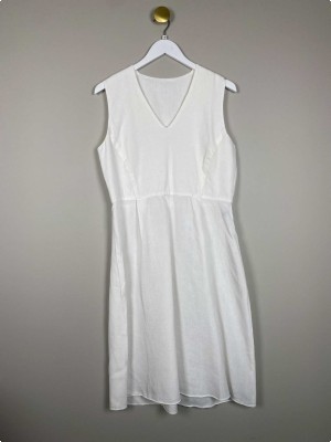 Donna Karen str. 40 <br/> hvid kjole