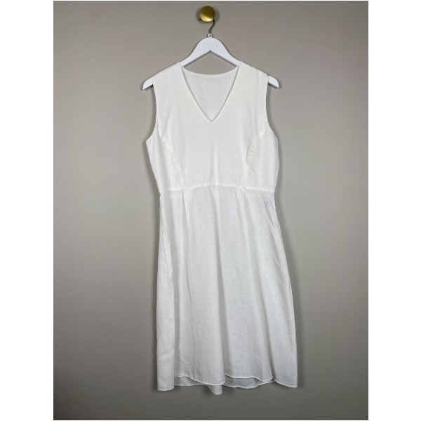 Donna Karen str. 40 <br/> hvid kjole