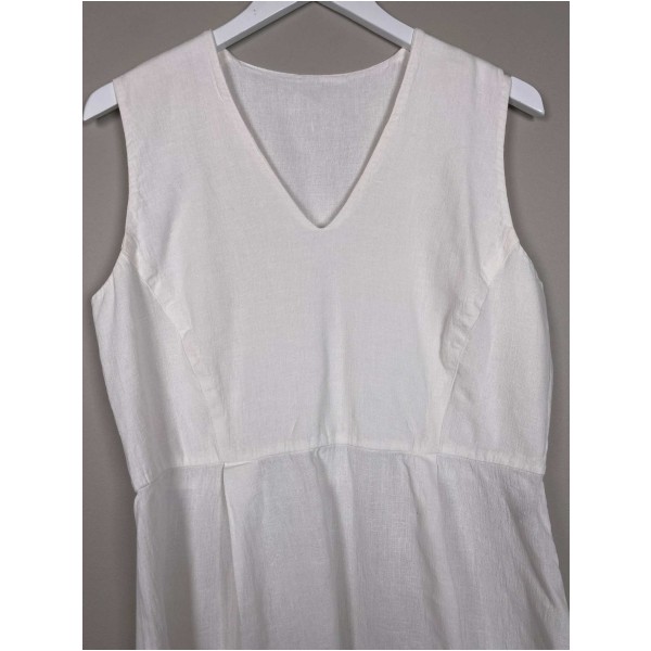 Donna Karen str. 40 <br/> hvid kjole - Image 2
