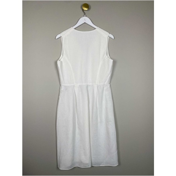 Donna Karen str. 40 <br/> hvid kjole - Image 3