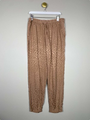 Luxzuz str. XL <br/> bukser med leopardprint