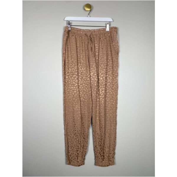 Luxzuz str. XL <br/> bukser med leopardprint