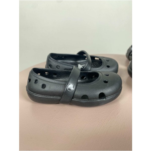 Crocs str. 21 <br/> sorte crocs til børn